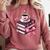 All Booked For Valentine's Teacher Coquette Bow Coffee Book Comfort Colors Sweatshirt Orchid
