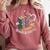 Books And Coffee Book Lover Bookish Green Book Theme Reading Comfort Colors Sweatshirt Orchid