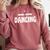 Books Coffee Dancing Comfort Colors Sweatshirt Orchid