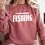 Books Coffee Fishing Comfort Colors Sweatshirt Orchid