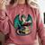 Books Dragon Reading Book Lover Comfort Colors Sweatshirt Orchid