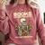 Books Make Me Happy Skeleton Read Reading Librarian Book Comfort Colors Sweatshirt Orchid