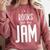 Books Are My Jam Graphic For Introverts Comfort Colors Sweatshirt Orchid