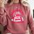 Books Are My Love Language Valentine Book Lover Comfort Colors Sweatshirt Orchid