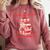 Books Are My Love Language Valentine Book Reading Teacher Comfort Colors Sweatshirt Orchid