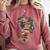 Books Lover Women Art Colorful Drawing Graphic Books Comfort Colors Sweatshirt Orchid