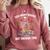 Too Many Books Not Enough Time Skeleton Flowers Reader Comfort Colors Sweatshirt Orchid
