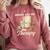 Books Are My Therapy Cozy Reading Chair Artwork Comfort Colors Sweatshirt Orchid
