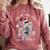 I Like My Books Spicy And My Coffee ICY Skeleton Women Comfort Colors Sweatshirt Orchid