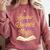 Books Are A Uniquely Portable Magic Reading Bookworm Comfort Colors Sweatshirt Orchid