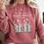 The Bookshelf Of a Hopeless Romantic Rom-Com Reading Bookish Comfort Colors Sweatshirt Orchid