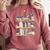 Bookshelves With Books & Plants Premium Comfort Colors Sweatshirt Orchid