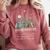 Booktrovert Definition Floral Books Reading Teacher Library Comfort Colors Sweatshirt Orchid