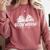 Bookworm Aunt Reading Lover Comfort Colors Sweatshirt Orchid