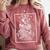 The Bookworm Book Reader Reading Tarot Card Witchy Moon Comfort Colors Sweatshirt Orchid