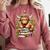Bookworm Cute Highland Cow Reading Book Comfort Colors Sweatshirt Orchid