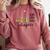 Bookworm Woman Reading Fiction Novels Library Book Store Comfort Colors Sweatshirt Orchid