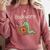 Bookworm Worm Reading Book Lover Read Books Librarian Comfort Colors Sweatshirt Orchid