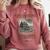 Bronte Novel Wuthering Heights Moorland Gothic Book Cover Comfort Colors Sweatshirt Orchid