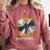 Buffering Glitched CD On Fire 2000s Nostalgia Comfort Colors Sweatshirt Orchid