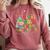 All Is Calm Said No Teacher Ever Book Christmas Tree Comfort Colors Sweatshirt Orchid All Is Calm Said No Teacher Ever Book Christmas Tree Comfort Colors Sweatshirt Orchid