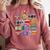 Camera Hand Drawn Old Nostalgia Retro Lens Styles Comfort Colors Sweatshirt Orchid