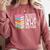 Be Careful Or You'Ll End Up In My Next Book Comfort Colors Sweatshirt Orchid