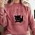 Cat Book For Women Life Is Better With Cats And Books Comfort Colors Sweatshirt Orchid
