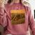 Cat Sloth Dog Retro Nostalgia Roadtrip Photo Comfort Colors Sweatshirt Orchid