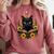 Cat For Women Book Lover Cute Cat And Book Comfort Colors Sweatshirt Orchid