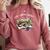 Cats Coffee Books Comfort Colors Sweatshirt Orchid