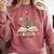 Chapter 6 Years Old 6th Birthday Wildflower Book Lover Comfort Colors Sweatshirt Orchid