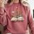 Chapter 60 60th Birthday Floral Open Book With Flowers Comfort Colors Sweatshirt Orchid