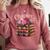 Chapter 67 Floral Book Stack Comfort Colors Sweatshirt Orchid