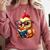 Chicken Reading a Book Farm Animal Chick Comfort Colors Sweatshirt Orchid