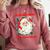 Christmas Bookish He Knows What You'Ve Been Reading Women Comfort Colors Sweatshirt Orchid
