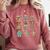 Christmas Library Gingerbread Man Books Lover Bookworm Comfort Colors Sweatshirt Orchid Christmas Library Gingerbread Man Books Lover Bookworm Comfort Colors Sweatshirt Orchid