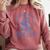 Christmas Snowman Frosted Tales Book Club Comfort Colors Sweatshirt Orchid