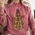 Christmas Snowman Made Of Books Holiday Reading Xmas Comfort Colors Sweatshirt Orchid