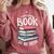 I Closed My Book To Be Here Books Lover Bookworm Comfort Colors Sweatshirt Orchid