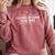 I Closed My Book To Be Here Reading Reader Librarian Comfort Colors Sweatshirt Orchid