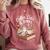 Coffee Cats & Books Cute Cat Book Lover Reading Comfort Colors Sweatshirt Orchid
