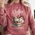 Coffee Cats And Books Cozy Calico Reader Love Cute Cat Comfort Colors Sweatshirt Orchid
