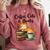 Coffee Cats And Books Lover For Women & Girls Coffee Comfort Colors Sweatshirt Orchid