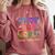 Color Our World Summer Reading 2025 Boho Wildflower Book Comfort Colors Sweatshirt Orchid