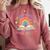 Color Our World Summer Reading 2025 Rainbow Art Book Comfort Colors Sweatshirt Orchid