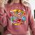 Comic Book Pop Art Modern Fun Comfort Colors Sweatshirt Orchid