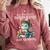 All The Cool Dinosaurs Are Reading Book Reader T-Rex Kawaii Comfort Colors Sweatshirt Orchid