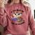 Cool Owl If You Need Me Owl Be Reading Book Students Comfort Colors Sweatshirt Orchid