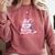Coquette Aesthetic Bow Buy Me Books & Tell Me I'm Pretty Comfort Colors Sweatshirt Orchid